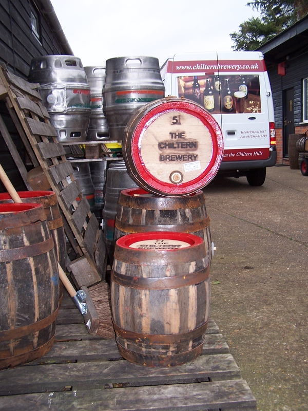 Oak casks at Chiltern